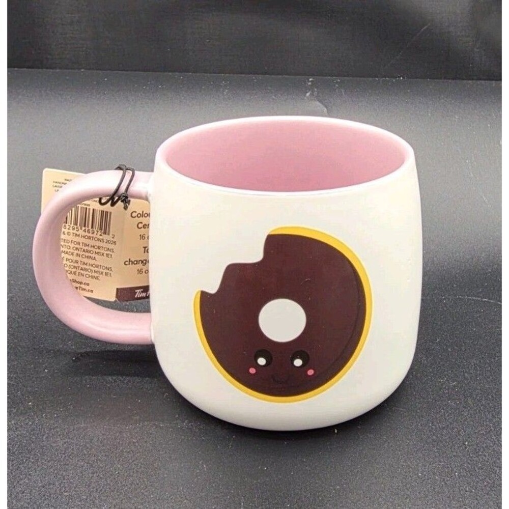 Tim Hortons New 2026 Color Changing Ceramic Donut Mug Shipped From USA